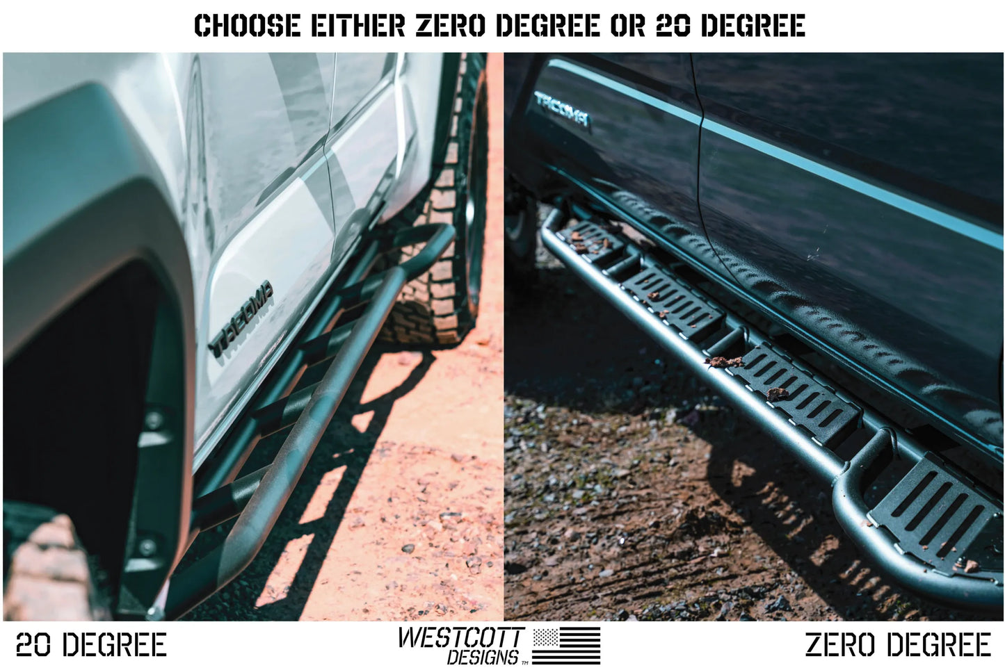 Westcott Designs Long Bed Rock Sliders | 2024+ Tacoma
