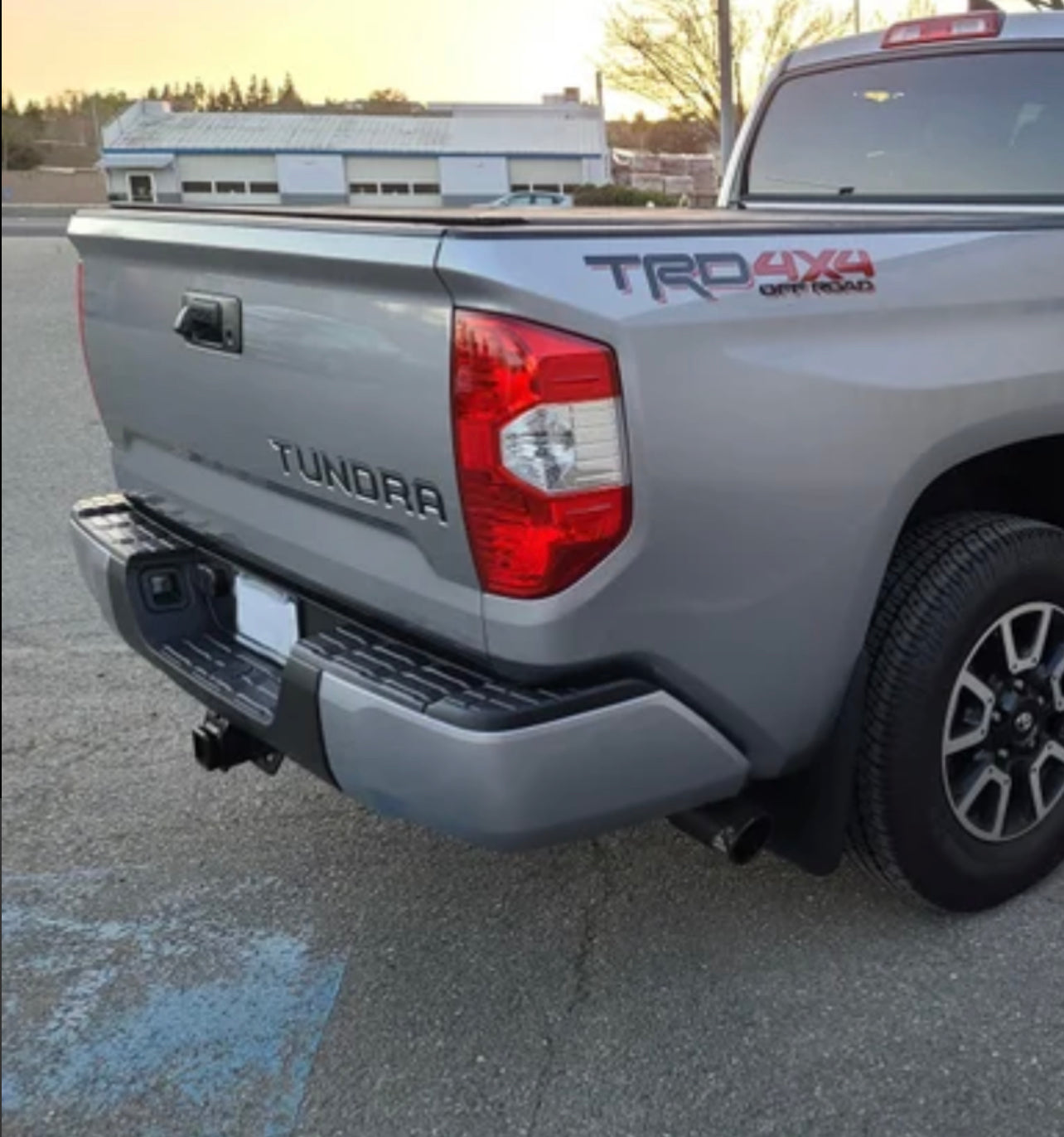Taco Vinyl Standard Tundra Rear Bumper Caps (Metal) | '14 - '21 Tundra