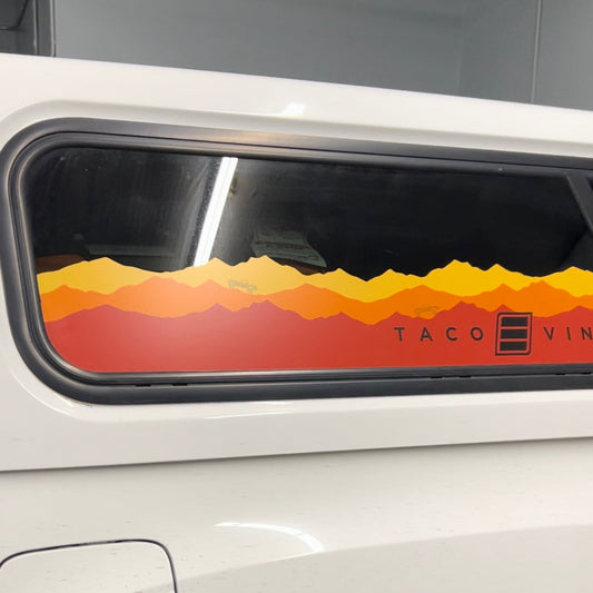 Taco Vinyl Sunset Mountain Decal | '16 - '23 Tacoma