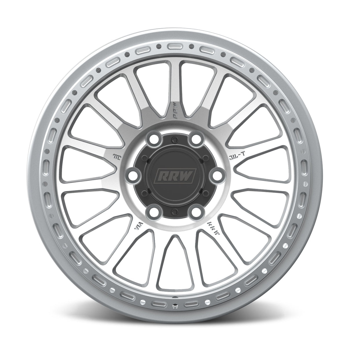 RR7-H FLOW FORMED Hybrid Beadlock Wheel | BRUSHED ALUMINUM