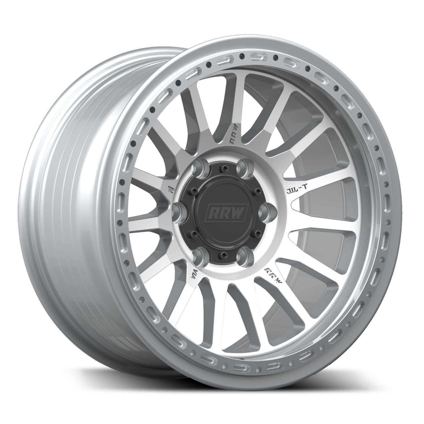 RRW RR7-H Flow Form Hybrid Beadlock Wheel - Brushed Aluminum