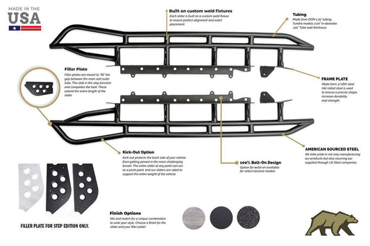 Rock Sliders 4Runner | Cali Raised