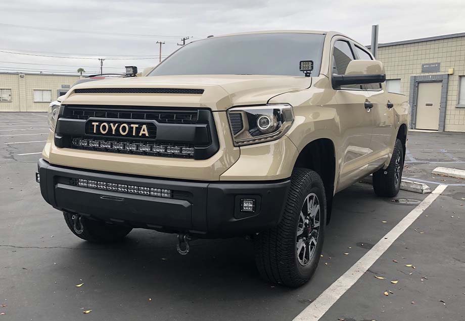 Cali Raised LED Lower Bumper Hidden Light Bar Kit | '14- '21 Tundra