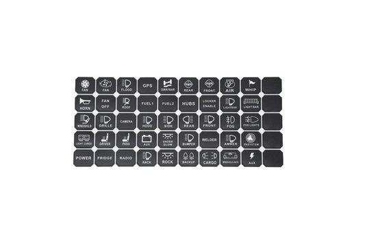 VEHICLE ACCESSORY 8 SWITCH CONTROL SYSTEM (BLUE BACKLIGHTING)