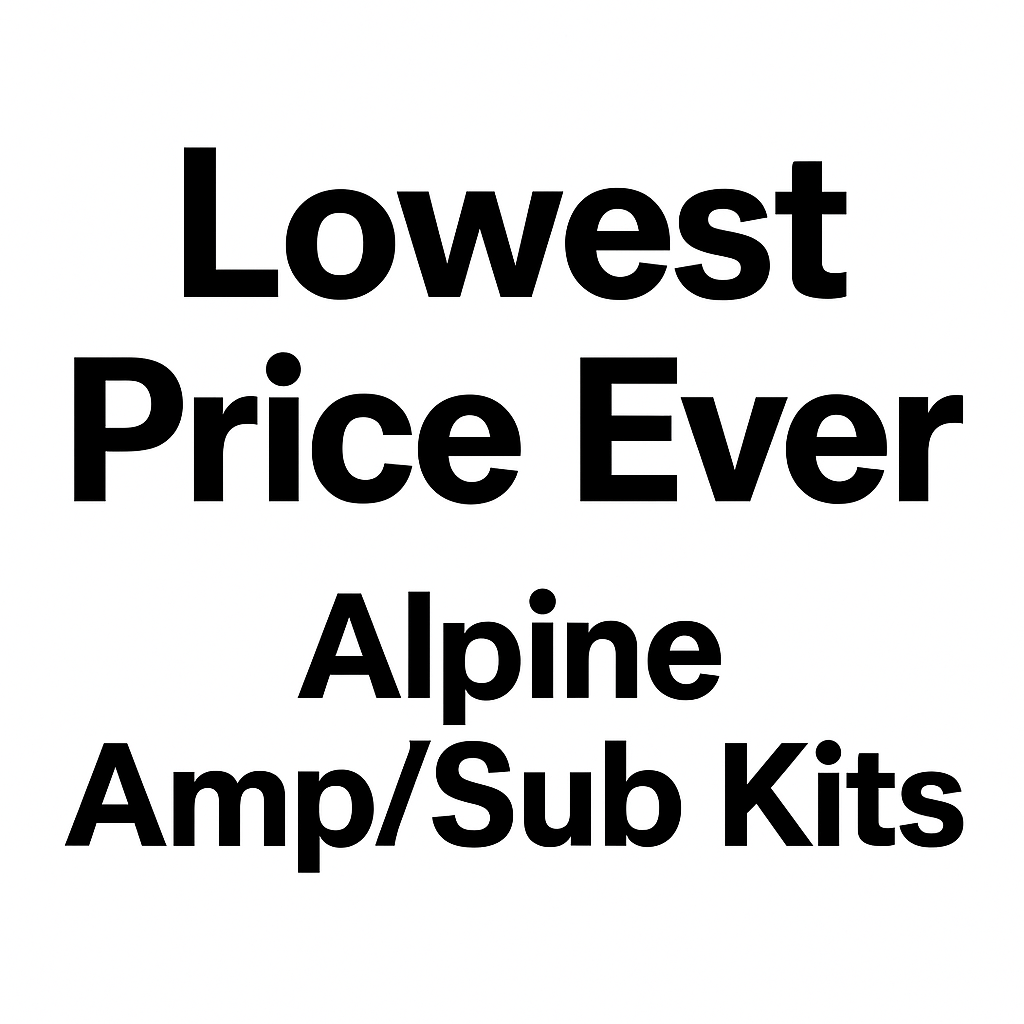 Alpine Amp/Sub Kits