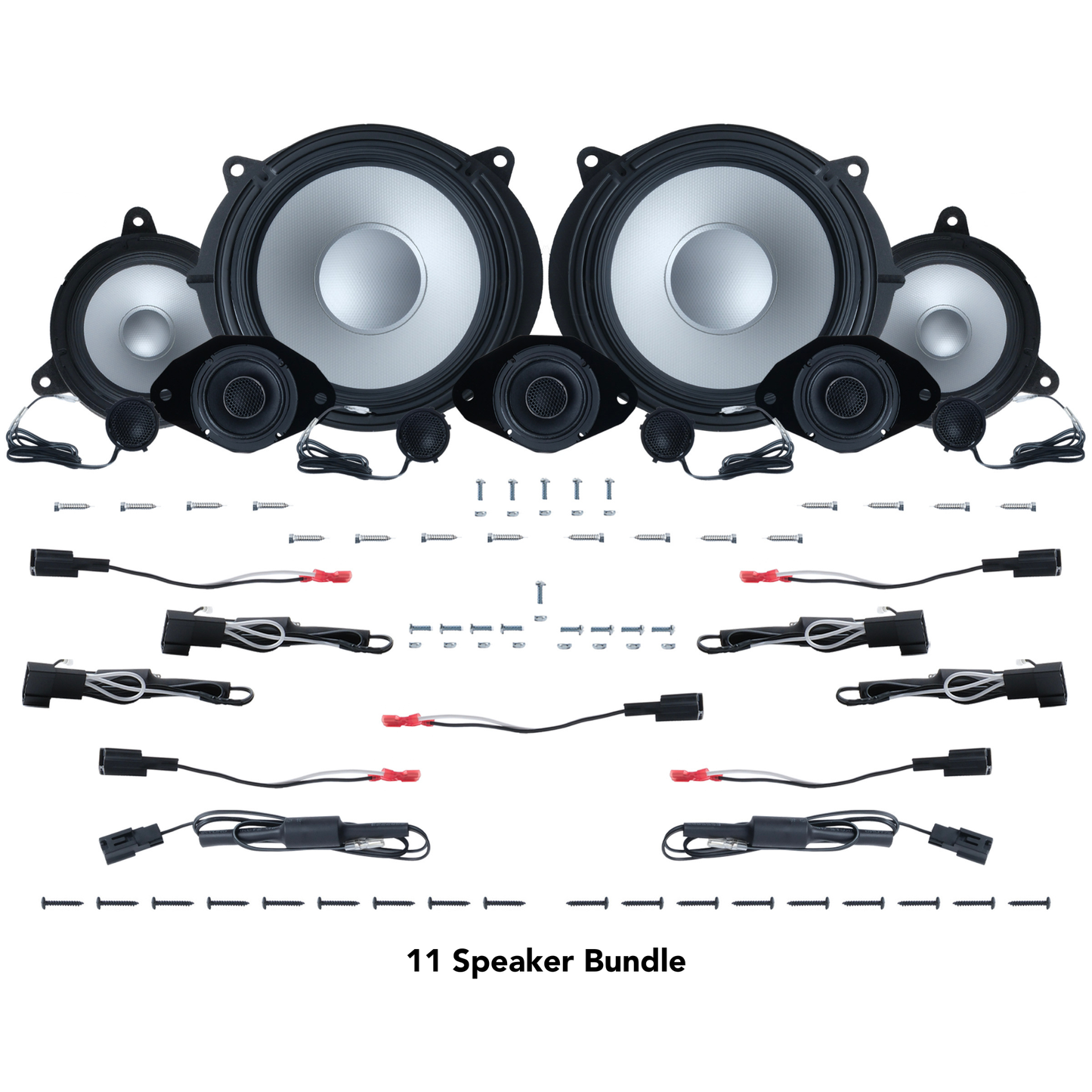 Alpine 6, 9 or 11 Speaker Plug & Play Bundle (8