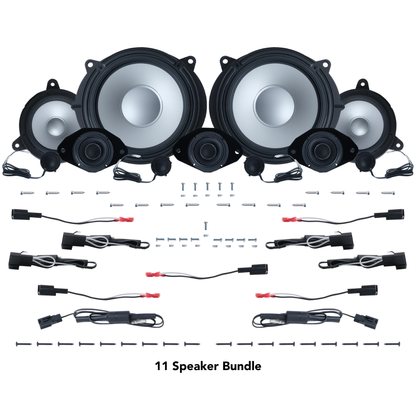 Alpine 6, 9 or 11 Speaker Plug & Play Bundle (8" Front Door Speaker) | 2022+ Tundra
