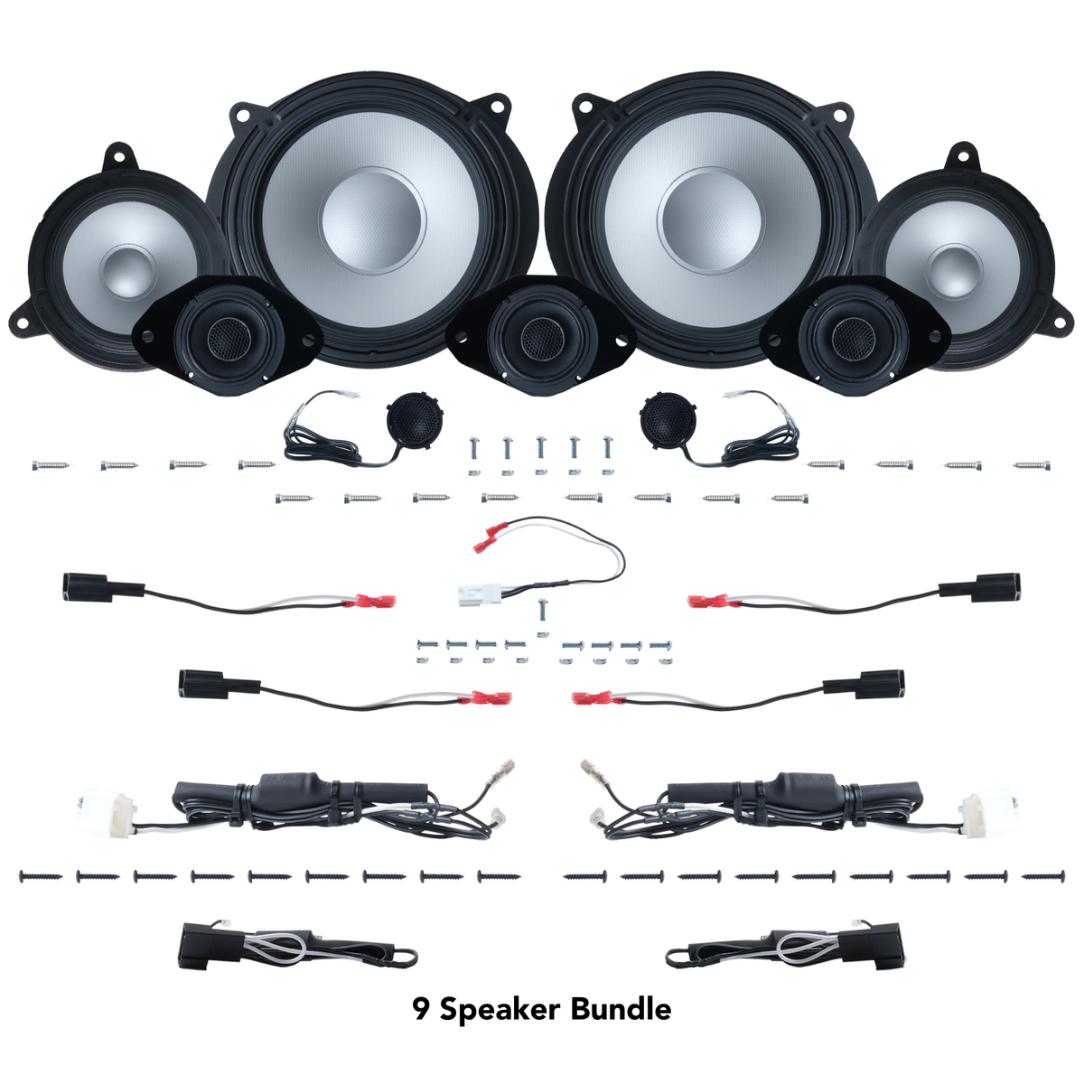 Alpine 6, 9 or 11 Speaker Plug & Play Bundle (8