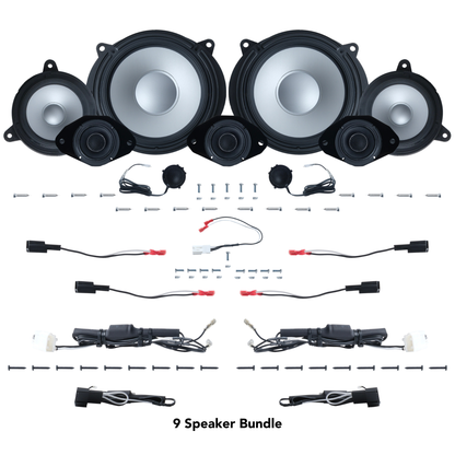 Alpine 6, 9 or 11 Speaker Plug & Play Bundle (8" Front Door Speaker) | 2022+ Tundra