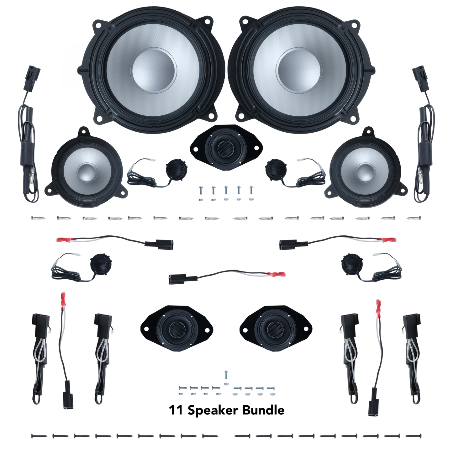 Alpine 6, 9 or 11 Speaker Plug & Play Bundle (8