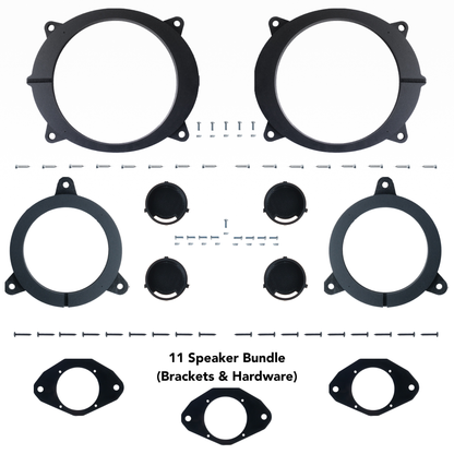 Alpine 6, 9 or 11 Speaker Plug & Play Bundle (8" Front Door Speaker) | 2022+ Tundra