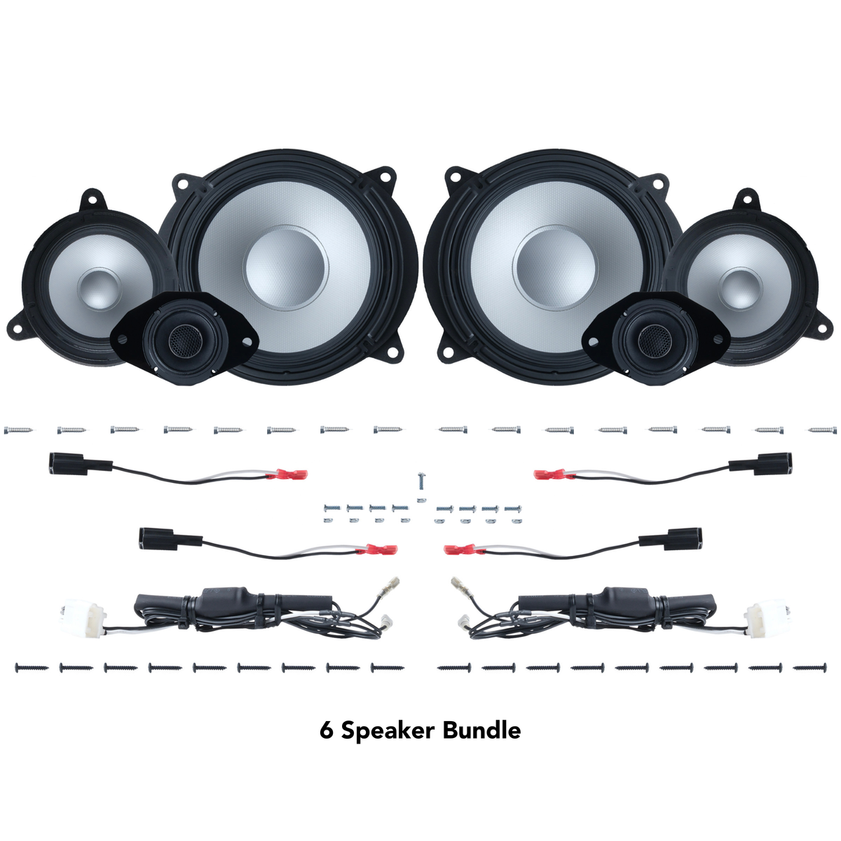 Alpine 6, 9 or 11 Speaker Plug & Play Bundle (8