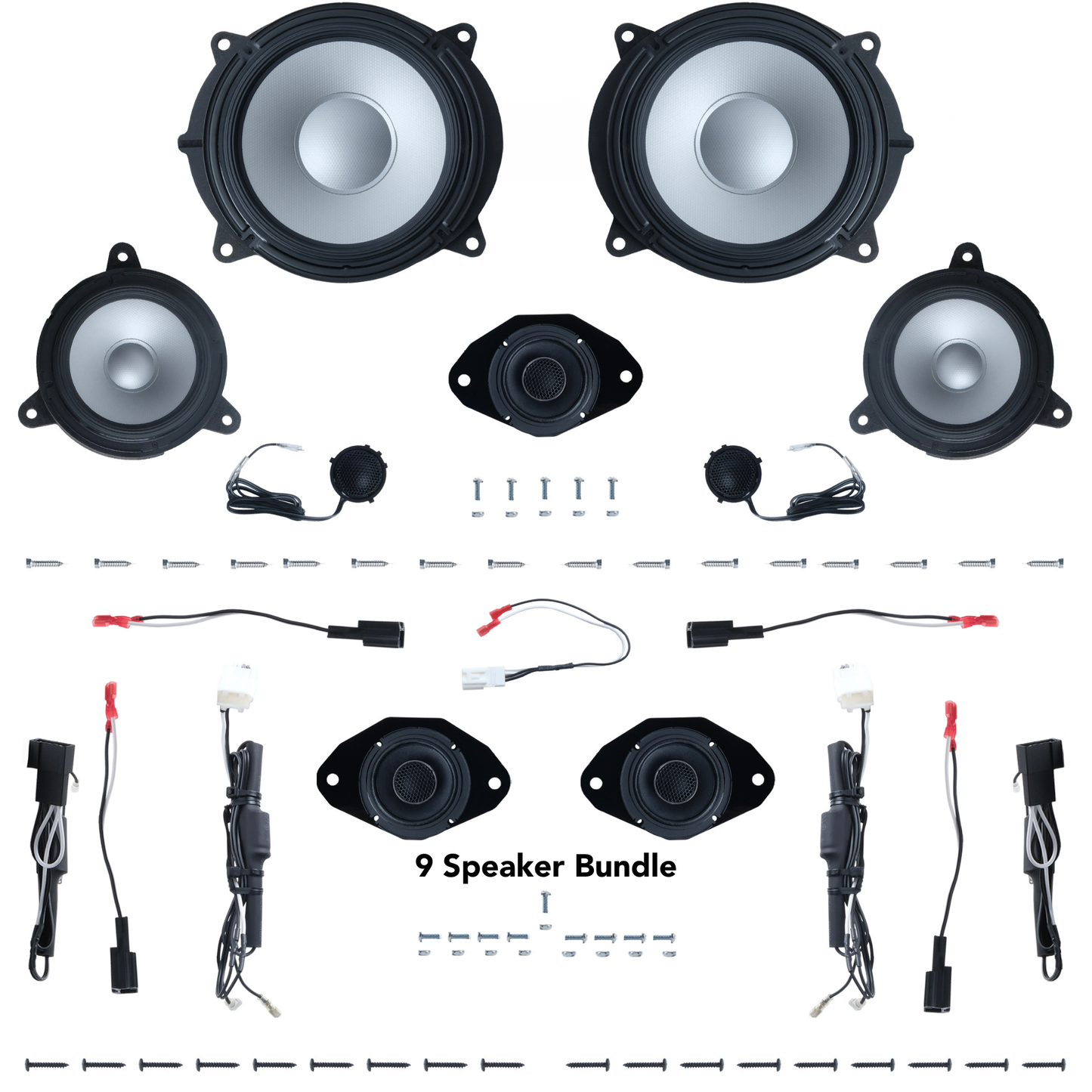 Alpine 6, 9 or 11 Speaker Plug & Play Bundle (8