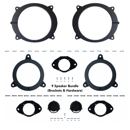 Alpine 6, 9 or 11 Speaker Plug & Play Bundle (8" Front Door Speaker) | 2022+ Tundra