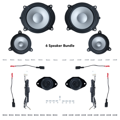 Alpine 6, 9 or 11 Speaker Plug & Play Bundle (8" Front Door Speaker) | 2022+ Tundra