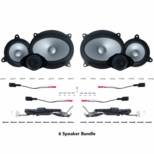 Alpine 6, 9 or 11 Speaker Plug & Play Bundle (6x9" Front Door Speaker) | 2022+ Tundra