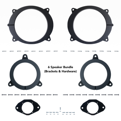 Alpine 6, 9 or 11 Speaker Plug & Play Bundle (8" Front Door Speaker) | 2022+ Tundra