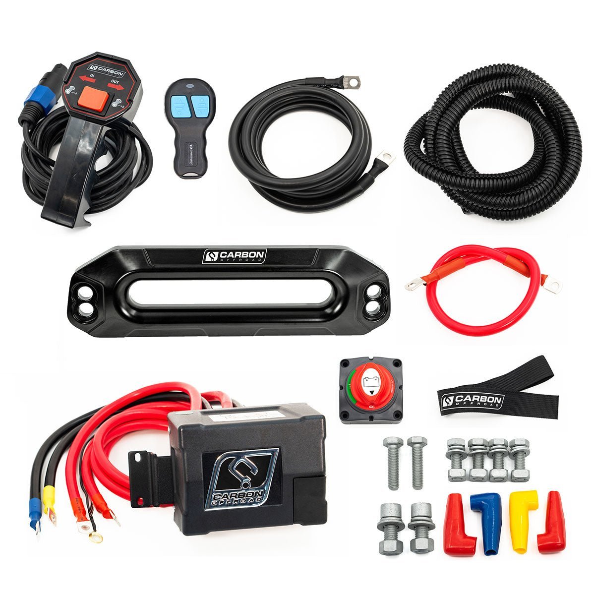Carbon Offroad Winch Accessory Kit | 24V