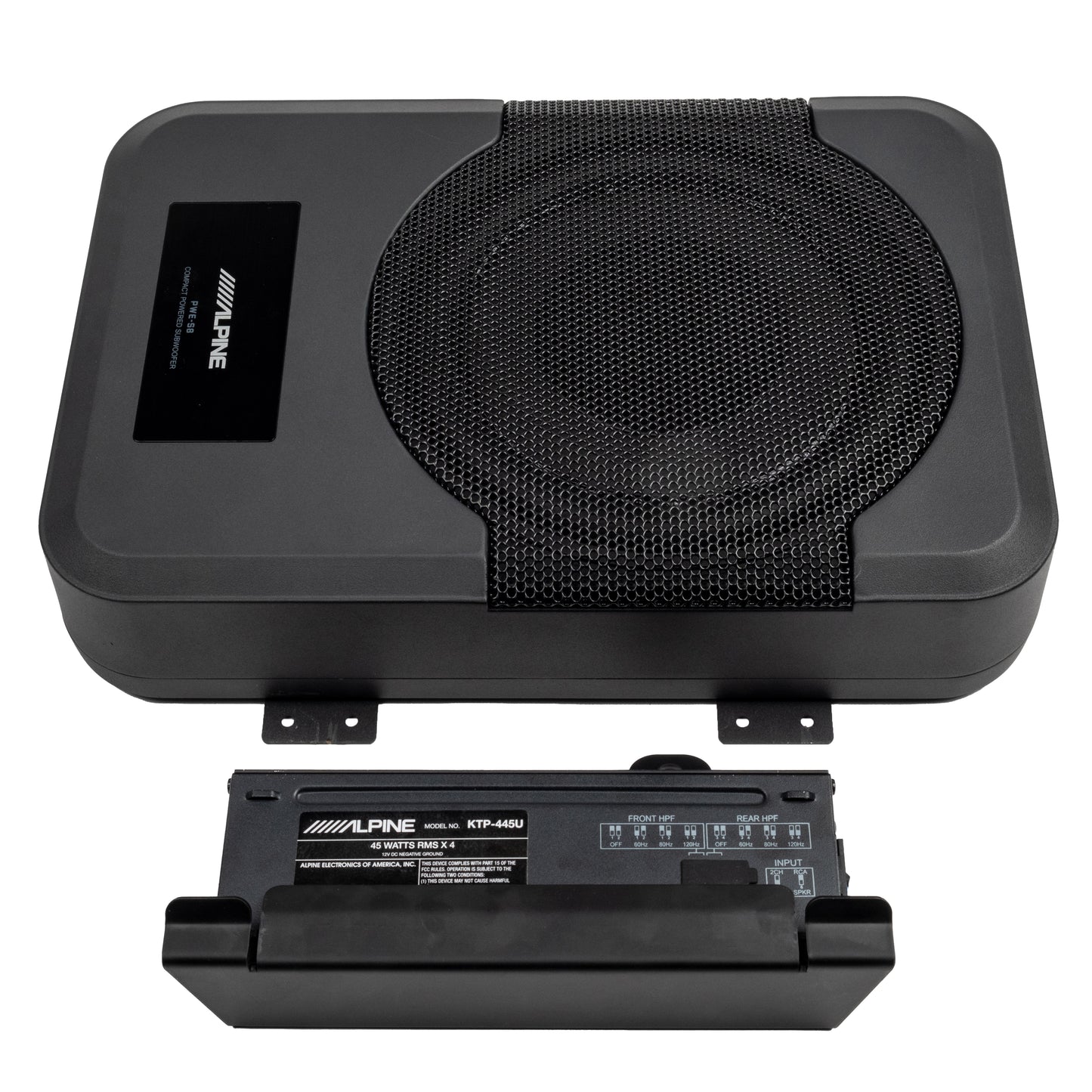 Alpine Plug & Play 6-Speaker, 4-Channel Amp & Powered Subwoofer Kit (8