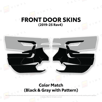 Taco Vinyl Rav4 Door Skins | '19 - '25 Rav4
