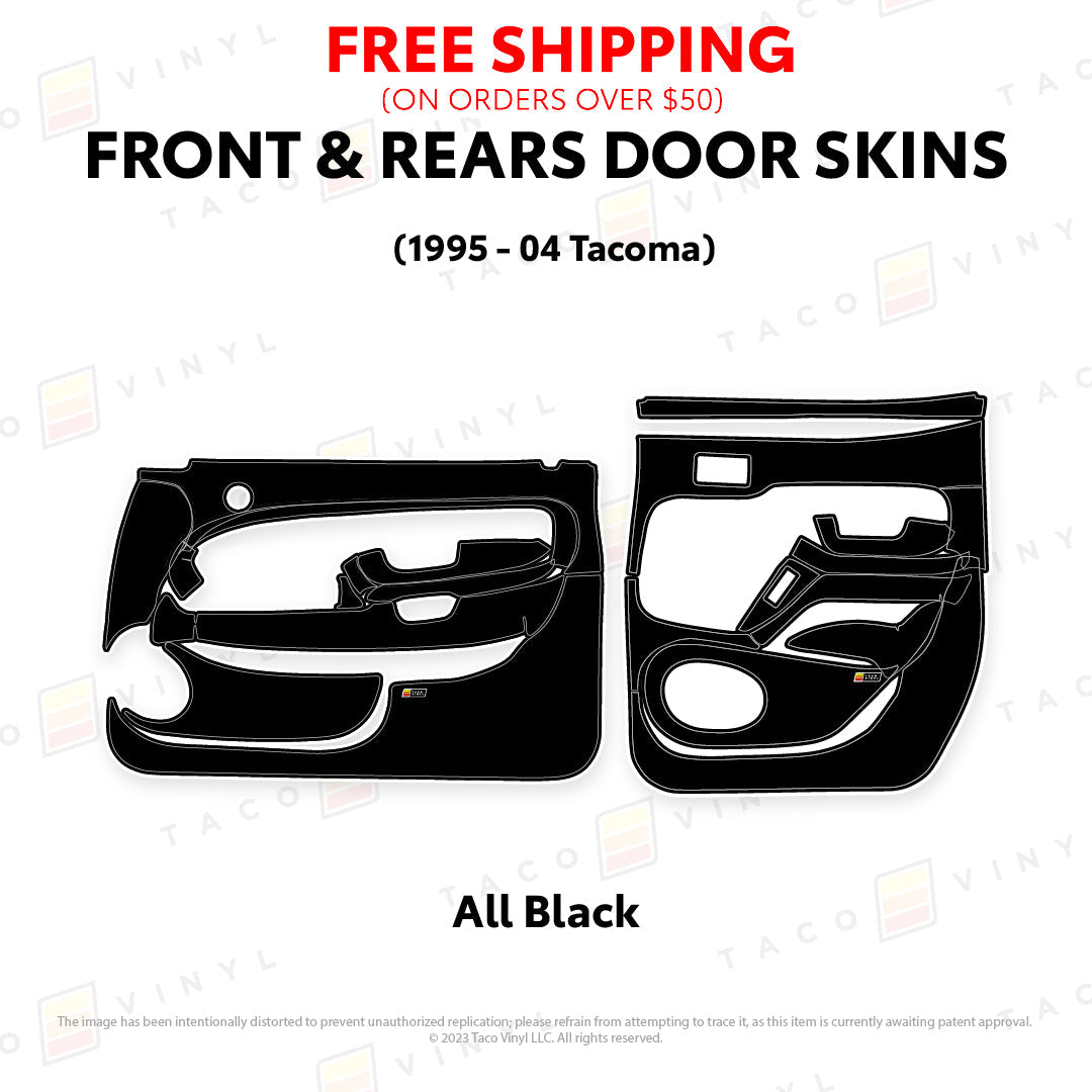 Taco Vinyl Tacoma Door Skins | '95 - '04 Tacoma