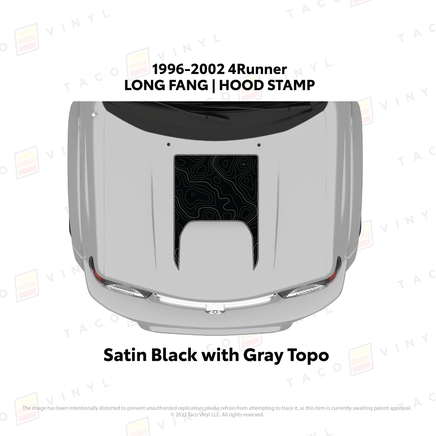 Taco Vinyl 4Runner Hood Stamp | '96 - '02 4Runner