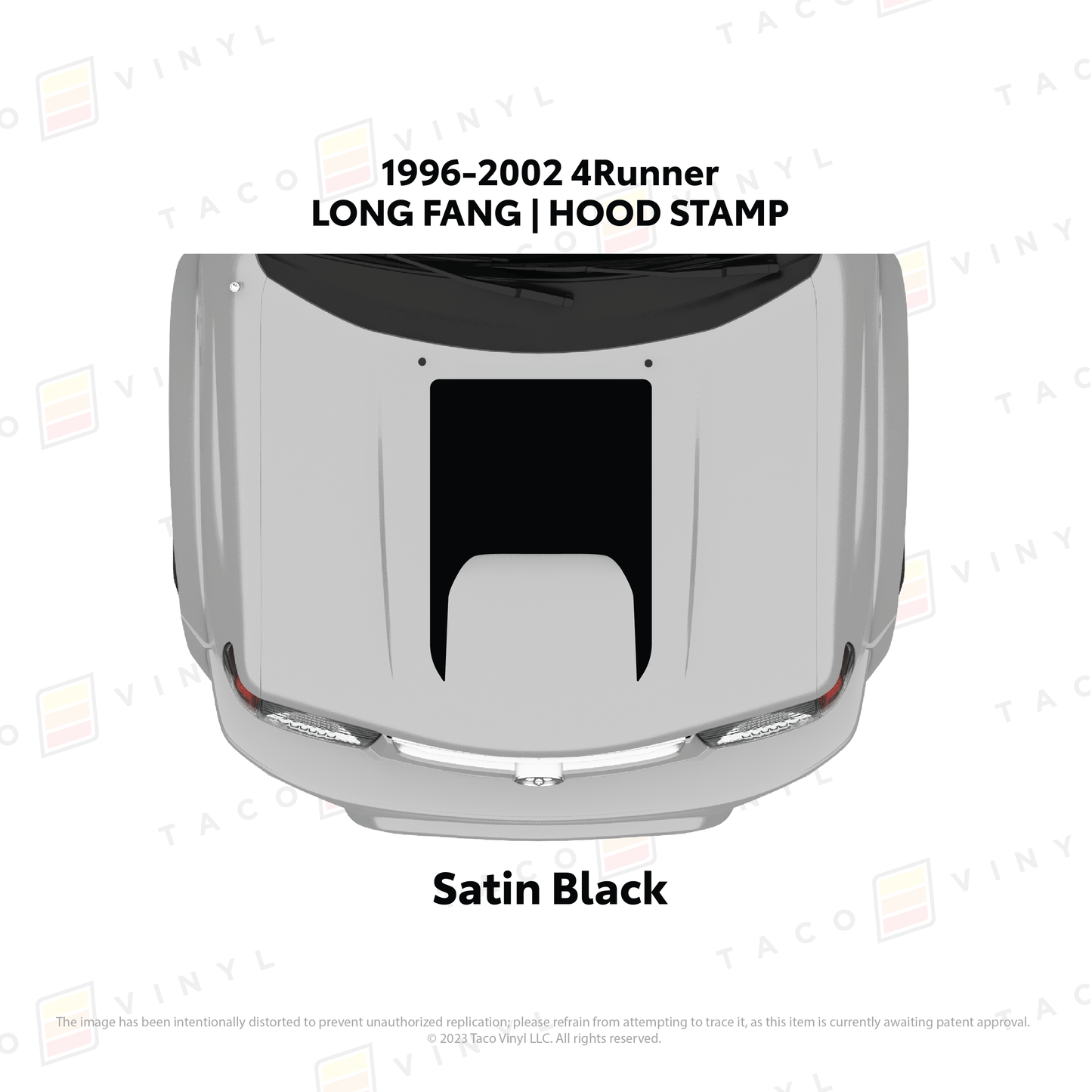 Taco Vinyl 4Runner Hood Stamp | '96 - '02 4Runner