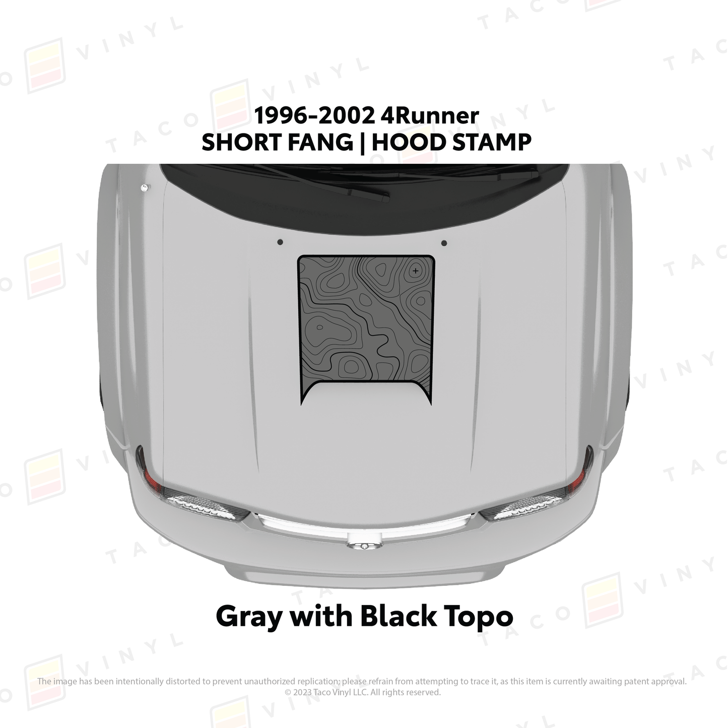 Taco Vinyl 4Runner Hood Stamp | '96 - '02 4Runner