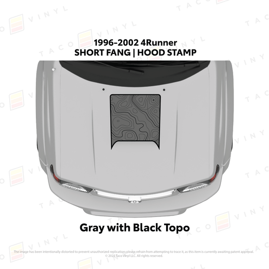 Taco Vinyl 4Runner Hood Stamp | '96 - '02 4Runner