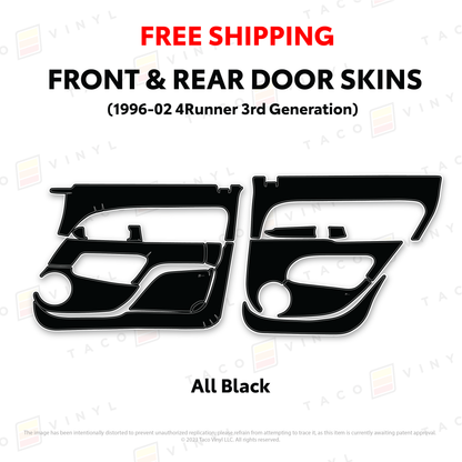 Taco Vinyl 4Runner Door Skins | '96 - '02 4Runner