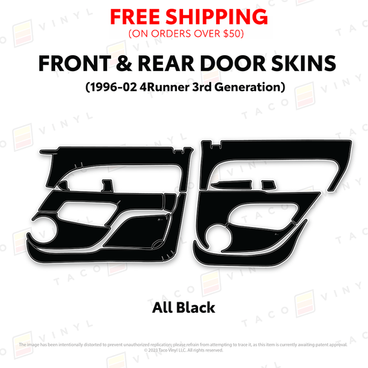 Taco Vinyl 4Runner Door Skins | '96 - '02 4Runner