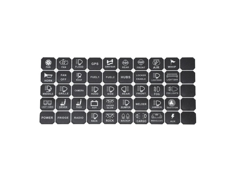 Cali Raised Vehicle Accessory 8 Switch Control System (Blue Backlighting)