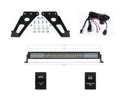 Cali Raised 32" Hidden Grille LED Light Bar Brackets Kit | '14 - '24 4Runner