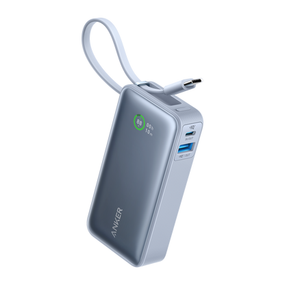 Anker Nano Power Bank (30W, Built-In USB-C Cable)