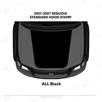 Taco Vinyl Sequoia Hood Stamp | '01 - '07 Sequoia