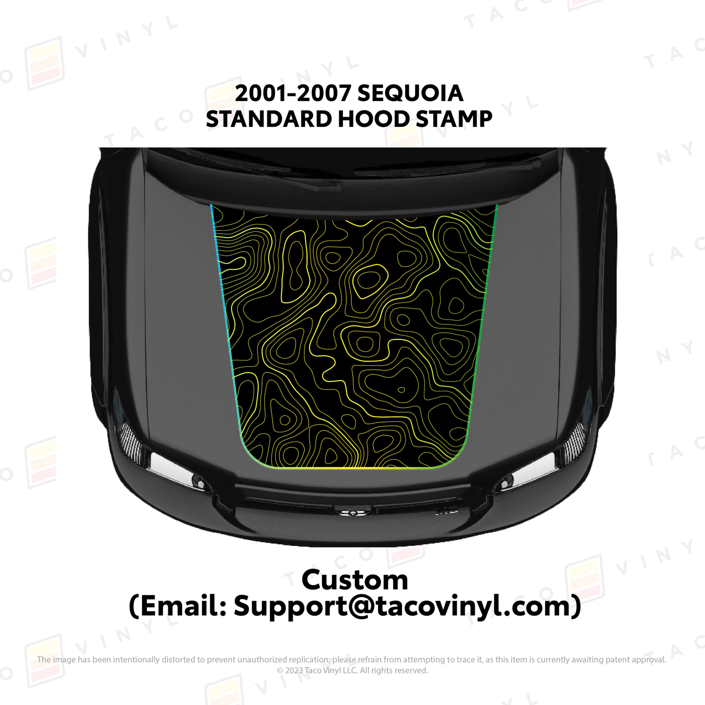 Taco Vinyl Sequoia Hood Stamp | '01 - '07 Sequoia