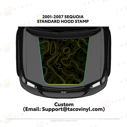 Taco Vinyl Sequoia Hood Stamp | '01 - '07 Sequoia
