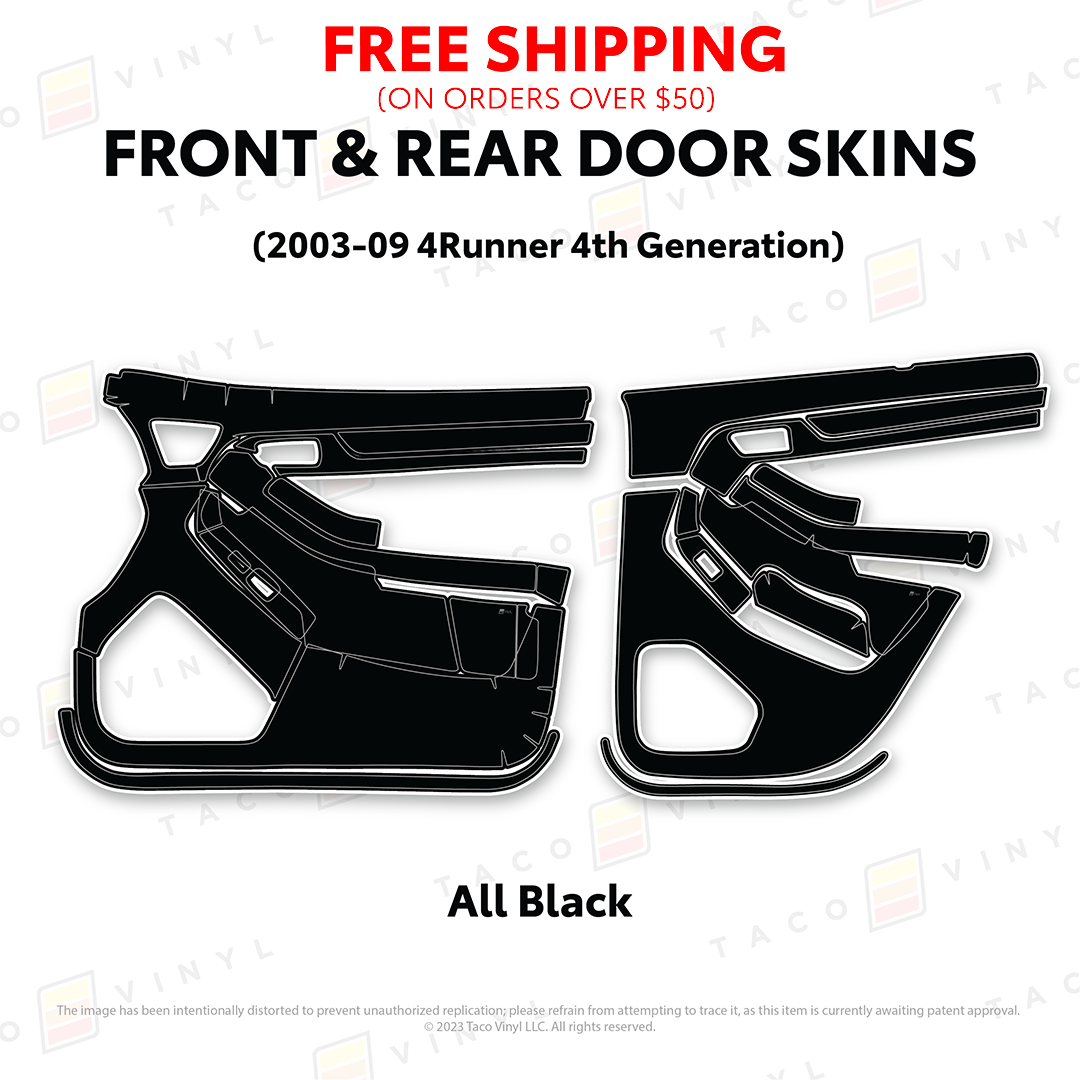 Taco Vinyl 4Runner Door Skins | '03 - '09 4Runner