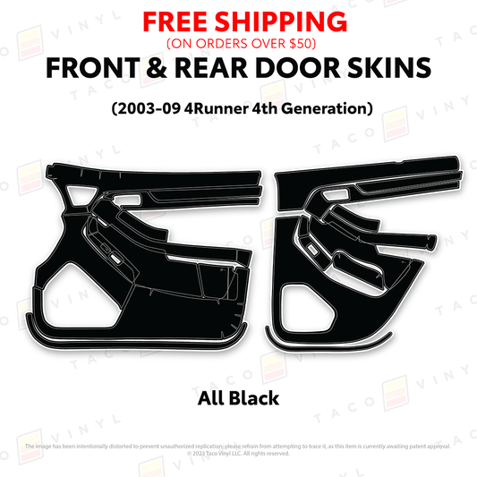 Taco Vinyl 4Runner Door Skins | '03 - '09 4Runner