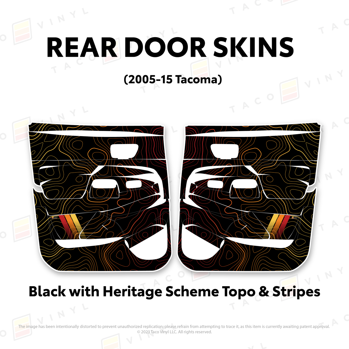 Taco Vinyl Tacoma Door Skins | '05 - '15 Tacoma