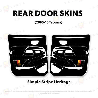 Taco Vinyl Tacoma Door Skins | '05 - '15 Tacoma