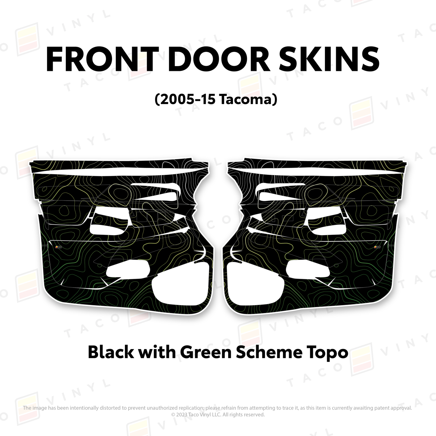 Taco Vinyl Tacoma Door Skins | '05 - '15 Tacoma