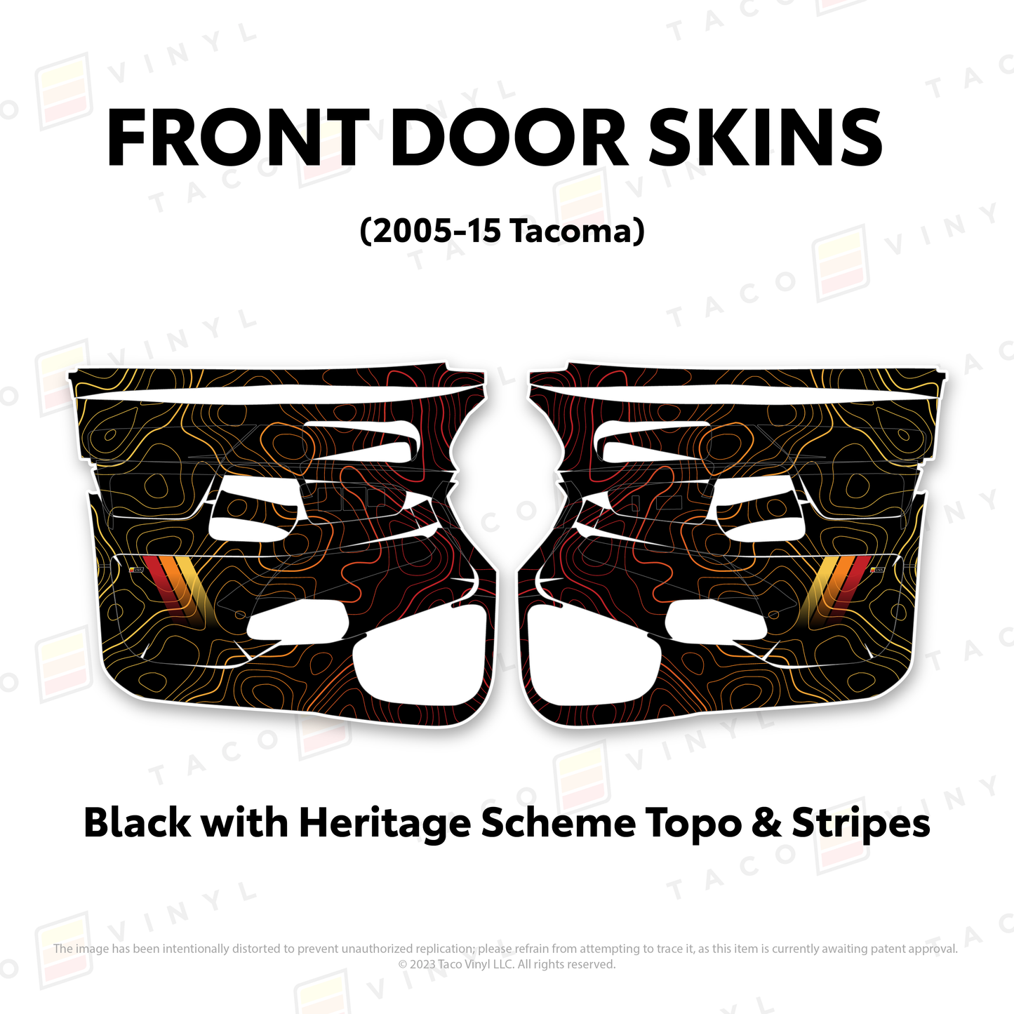 Taco Vinyl Tacoma Door Skins | '05 - '15 Tacoma