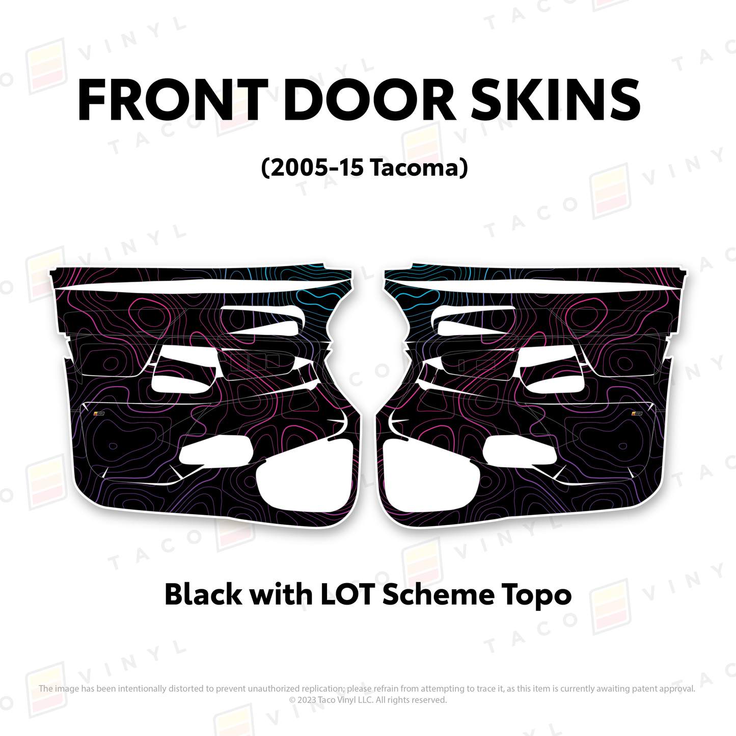 Taco Vinyl Tacoma Door Skins | '05 - '15 Tacoma