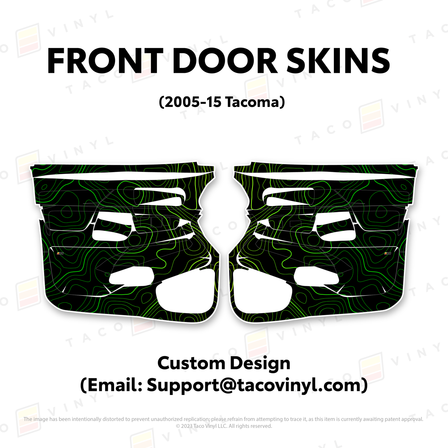 Taco Vinyl Tacoma Door Skins | '05 - '15 Tacoma