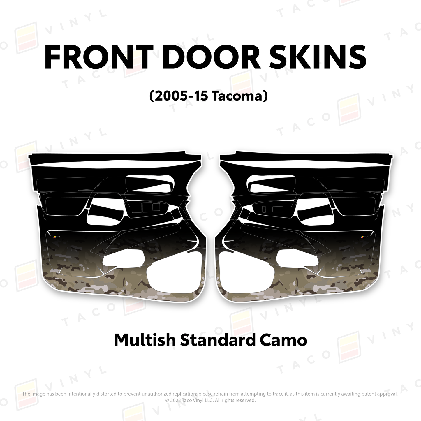 Taco Vinyl Tacoma Door Skins | '05 - '15 Tacoma