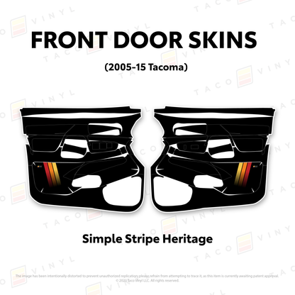 Taco Vinyl Tacoma Door Skins | '05 - '15 Tacoma