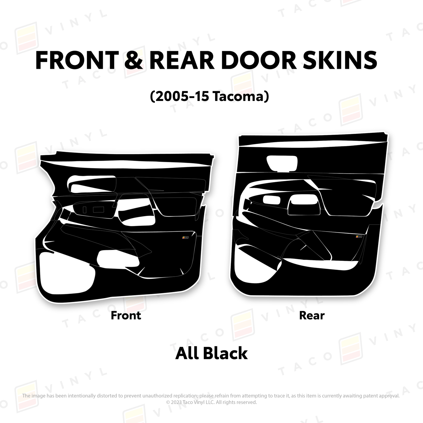 Taco Vinyl Tacoma Door Skins | '05 - '15 Tacoma