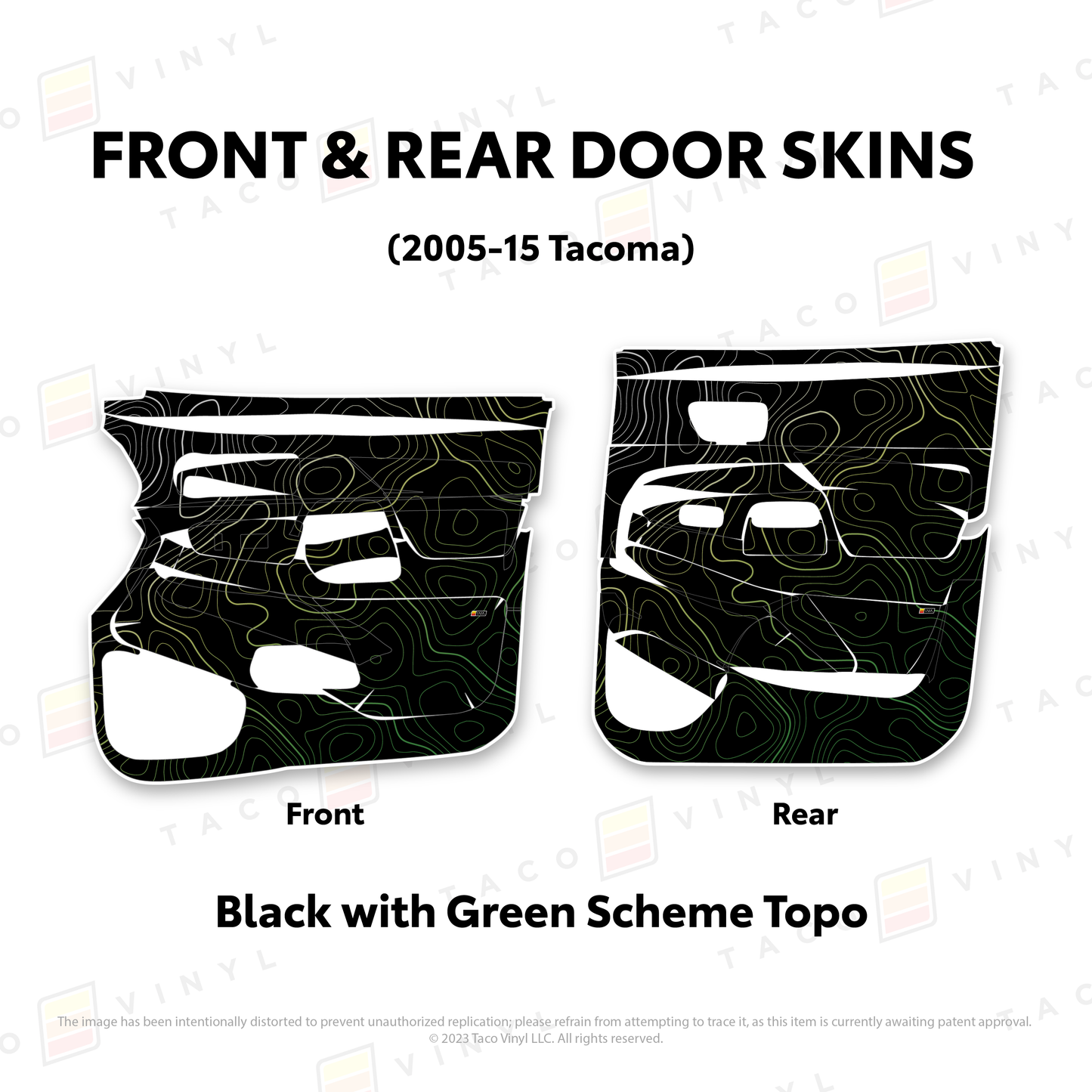Taco Vinyl Tacoma Door Skins | '05 - '15 Tacoma