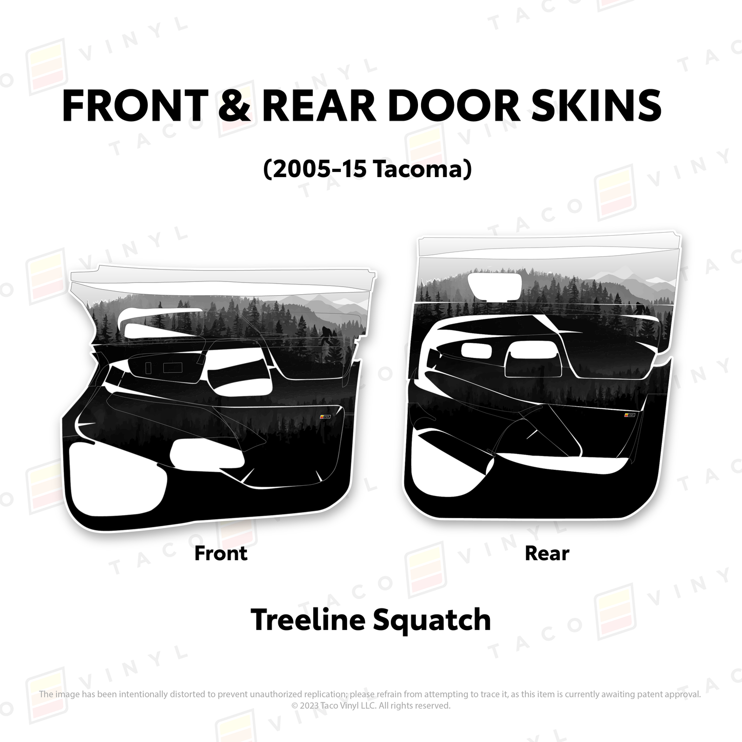 Taco Vinyl Tacoma Door Skins | '05 - '15 Tacoma